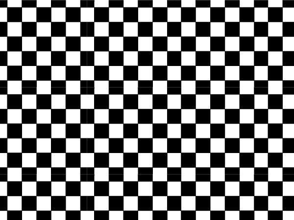 Pretty in Print - White - Checker 5 - Licorice Black - A4 Paper