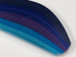 Kaleidoscope – Blue Mix – 9mm Quilling Strips