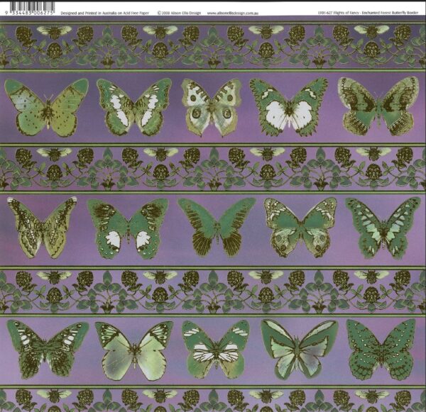 Alison Ellis Design - Enchanted Forest Butterfly Border