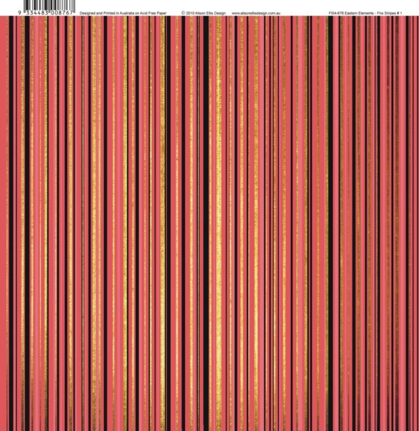Alison Ellis Design - Fire Stripes #1