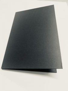 Matte Black Hard Cover Invitation Folders