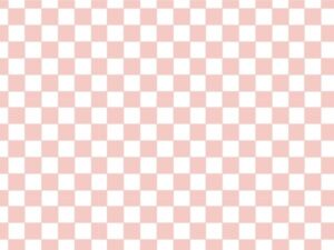Pretty in Print - Checker - White - Sherbet Pink