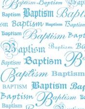 Printed Vellum – Baptism Blue
