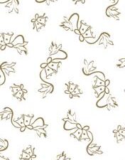 Printed Vellum – Bells and Doves Gold