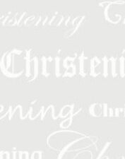 Printed Vellum – Christening White