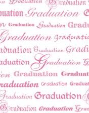 Printed Vellum – Graduation Pink