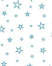 Printed Vellum – Star Outline Blue