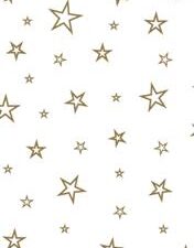 Printed Vellum – Star Outline Gold