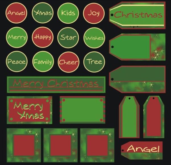 Alison Ellis Design - Very Merry Christmas Frames 'n' Tags