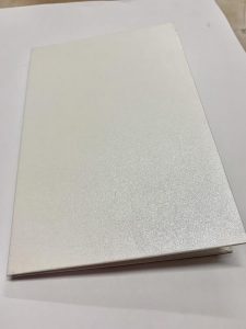 White Champagne Hard Cover Invitation Folders